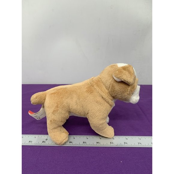 Our Generation Bulldog Cream White 7 Inch Plush Stuffed Animal with Plastic Eyes - Picture 2 of 11